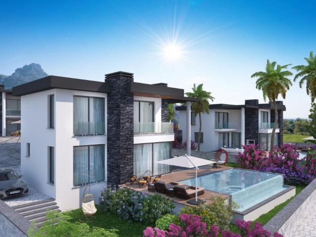 SEA VIEW 4+1 ULTRA LUXURIOUS VILLAS FOR SALE IN KYRENIA ZEYTİNLİK !!