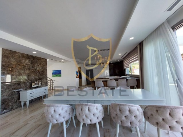 ULTRA-LUXURIÖSE 7+2 SEA ZERO VILLA ZU VERMIETEN IN KYRENIA ALAGADİ !!