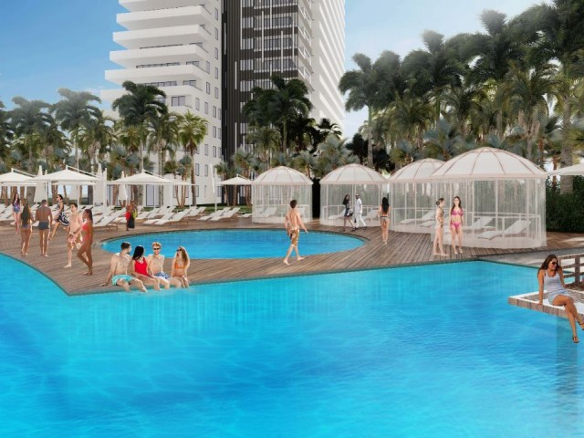 İSKELE LONG BEACH'DE ÖDEME PLANLI 1+1 DAİRE !!