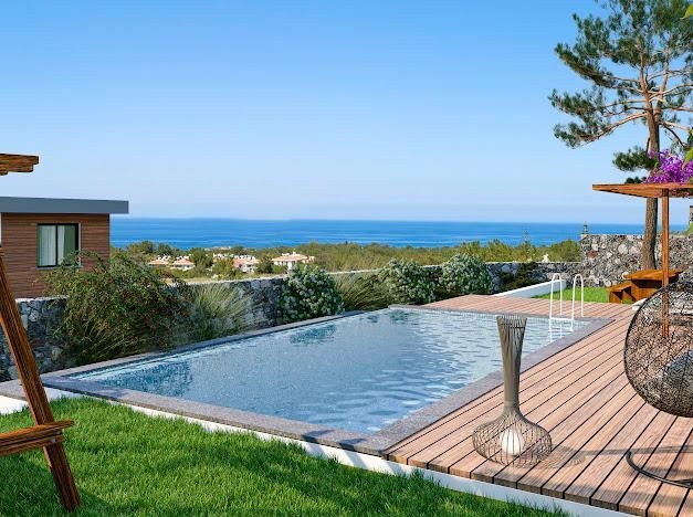 ULTRA LUXURIOUS SEA VIEW 4+2 VILLA WITH TURKISH KOCHAN IN KYRENIA ÇATALKÖY !!