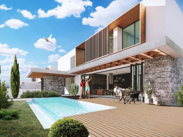 ULTRA LUXURIOUS 4+1 VILLAS WITH PRIVATE POOL FOR SALE IN OZANKOY, KYRENIA!!