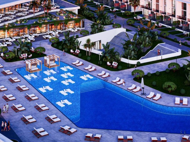 1+1,2+1,3+1 FLATS FOR SALE IN A LUXURY COMPLEX NEAR THE SEA IN İSKELE BOGAZ!!