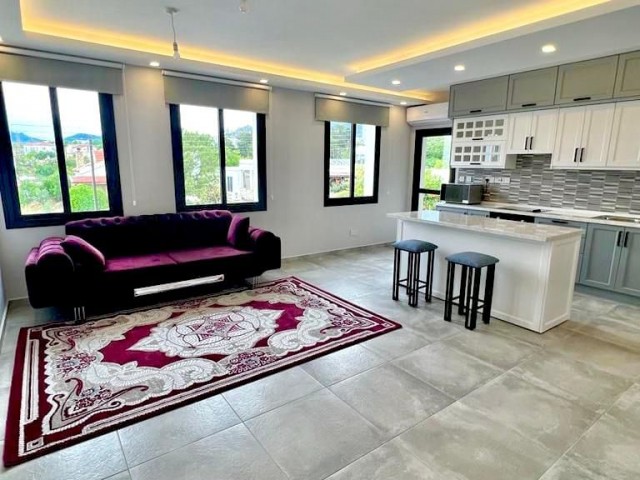 GİRNE ÇATALKÖY'DE FULL EŞYALI,SIFIR 3+1 SATILIK DAİRE !!