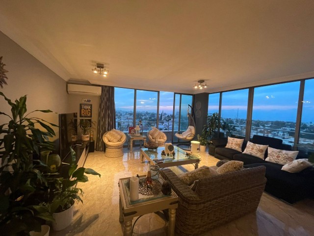 FULLY FURNISHED 3+1 PENTHOUSE WITH PERFECT VIEWS IN GIRNE TURKISH NEIGHBORHOOD!!