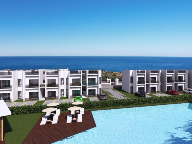 آپارتمان برای فروش با منظره دریا خیره کننده در ESENTEPE، GIRNE