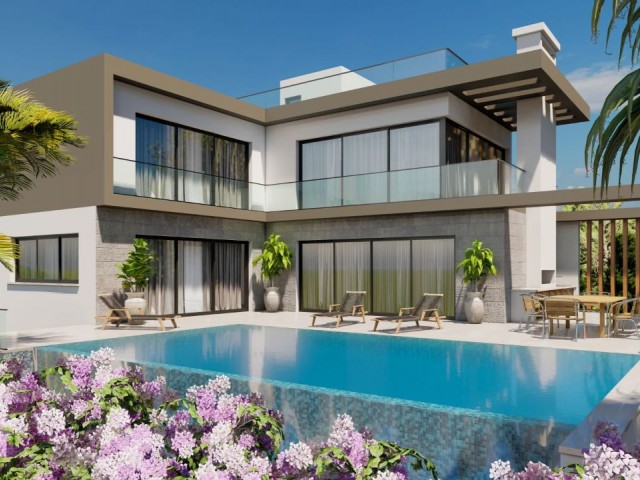 LUXURY 4+1 VILLAS FOR SALE IN ÇATALKÖY, KYRENIA, BEACHFRONT!!