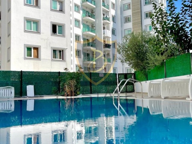 2+1 FURNISHED FLAT FOR RENT WITH POOL IN A PRESTIGIOUS SITE IN KYRENIA CENTER!!