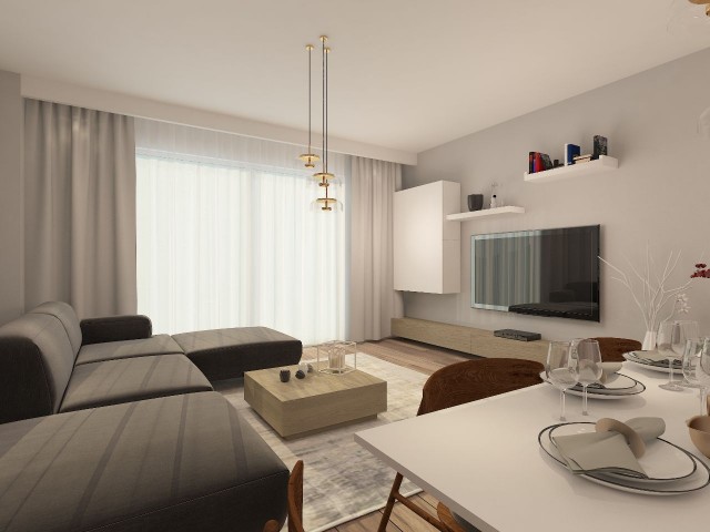GIRNE ALSANCAK 1+1 FLATS CLOSE TO MERIT HOTELS, READY FOR DELIVERY!!