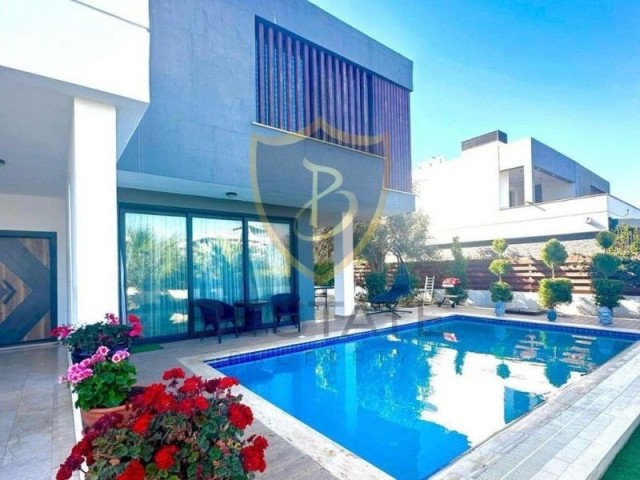 LUXUSMÖBLIERTE 3+1-VILLA MIT PRIVATEM POOL ZU VERMIETEN IN OZANKÖY, GIRNE!!