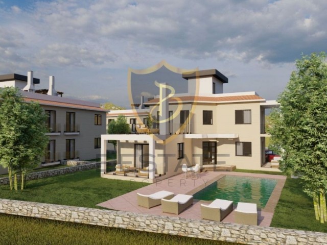 ULTRA-LUXUS-3+1-VILLA MIT BERG- UND MEERBLICK IN GIRNE ALSANCAK!!