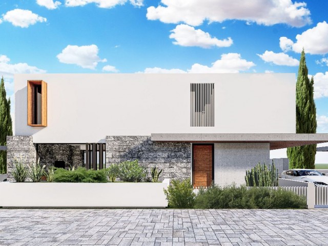 THE OPPORTUNITY TO OWN A 4 + 1 MODERN AND SIGNATURE VILLA FROM A PROJECT WITH 35% DOWN PAYMENT IN GİRNE OZANKÖY