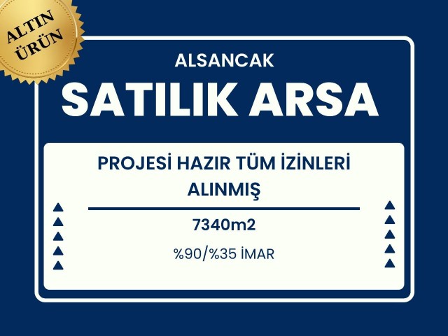 GİRNE ALSANCAKTA PANORAMİK DENİZ MANZARALI 10 VİLLALIK  PROJESİ HAZIR MÜKEMMEL BİR ARSA  *TEK YETKİLİ*