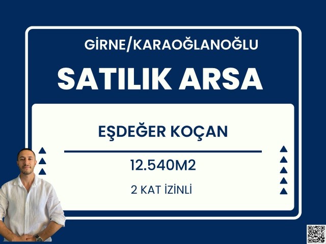 GİRNE KARAOĞLANOĞLUNDA DENİZE SIFIR 18 VİLLALIK  9 DÖNÜM MÜKEMMEL  ARSA