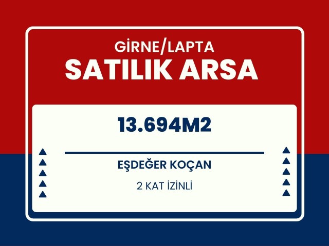 GİRNE LAPTADA 24 VİLLALIK DAİRELİK SATILIK ARSA