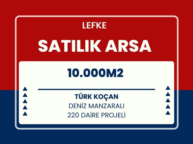 220 FLATS PROJECT IN LEFKE IS READY ALL PERMITS HAVE BEEN OBTAINED 200 METERS FROM THE SEA LAND FOR SALE IN TÜRK KOÇAN