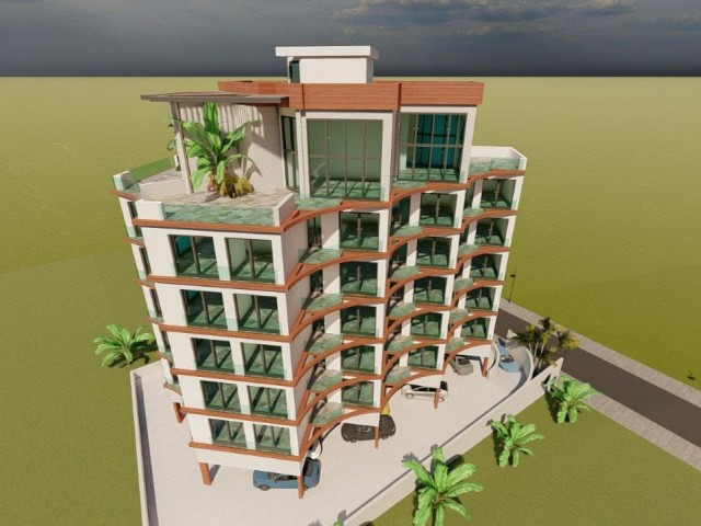 TURKISH KOÇAN LAND FOR SALE IN LEFKE GAZİVEREND WITH 36 FLAT LOFT FLAT PROJECT WITH FULL SEA VIEW