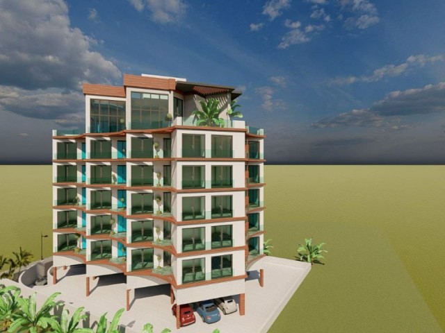 TURKISH KOÇAN LAND FOR SALE IN LEFKE GAZİVEREND WITH 36 FLAT LOFT FLAT PROJECT WITH FULL SEA VIEW