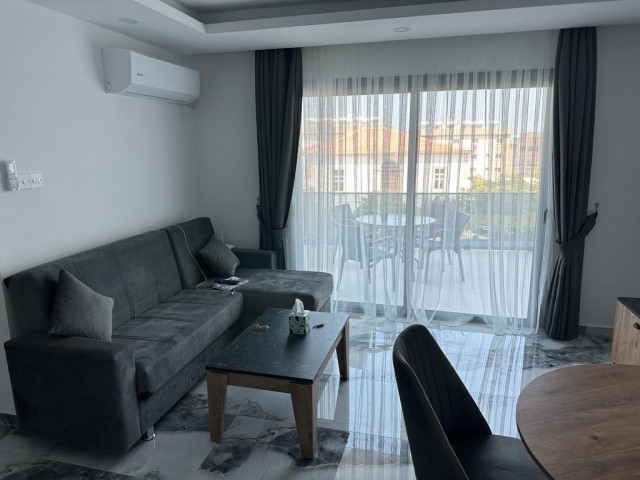 Fully furnished 1+1 flat for sale in Alsancak, all taxes paid