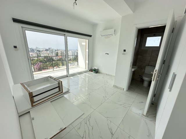 KYRENIA CENTER 9TH FLOOR 3+1 FLAT FOR RENT WITH PANORAMIC MOUNTAIN AND SEA VIEW