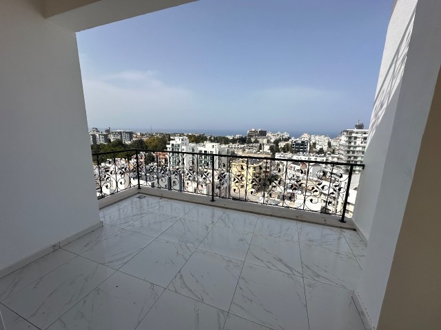 KYRENIA CENTER 9TH FLOOR 3+1 FLAT FOR RENT WITH PANORAMIC MOUNTAIN AND SEA VIEW