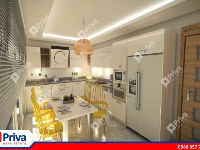 GİRNE MERKEZ'DE 3+1 SATILIK DAİRE