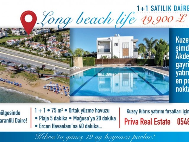 1 BEDROOM FLAT FOR SALE İSKELE LONG BEACH