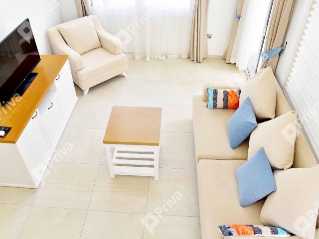 Kyrenia,Alsancak Flat For Rent 1+1 Dupleks, Common Pool, Close To Beaches