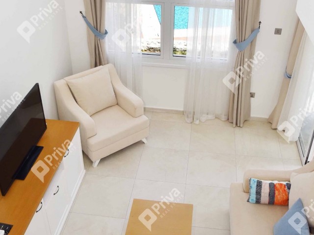 Kyrenia,Alsancak Flat For Rent 1+1 Dupleks, Common Pool, Close To Beaches