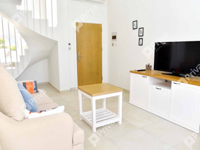 Kyrenia,Alsancak Flat For Rent 1+1 Dupleks, Common Pool, Close To Beaches