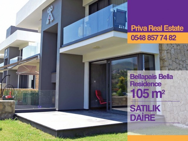 GİRNE BELLAPAİS BELLAVİEW SİTESİNDE 2+1 BAHÇE KATI SATILIK