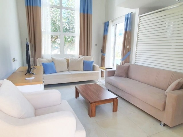KYRENIA, ALSANCAK, FLAT FOR RENT 1 +1 DUPLEX APARTMENT, IN A SITE WITH A COMMON POOL 