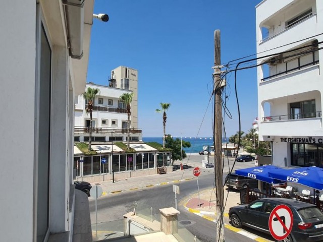 GİRNE MERKEZ EN İŞLEK CADDESİ ÜZERİNDE, DOME OTELİ KARŞISINDA, DENİZ MANZARALI, KÖŞE, ÜST KAT DÜKKAN 75 M2