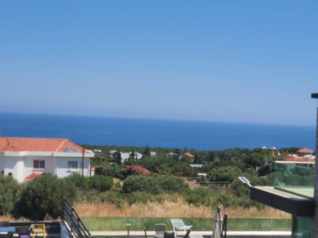 NORTH CYPRUS KYRENİA GİRNE ALSANCAK AREA, 4+1 VILLA WITH SEA VIEW, PRIVATE POOL, FULLY FURNISHED