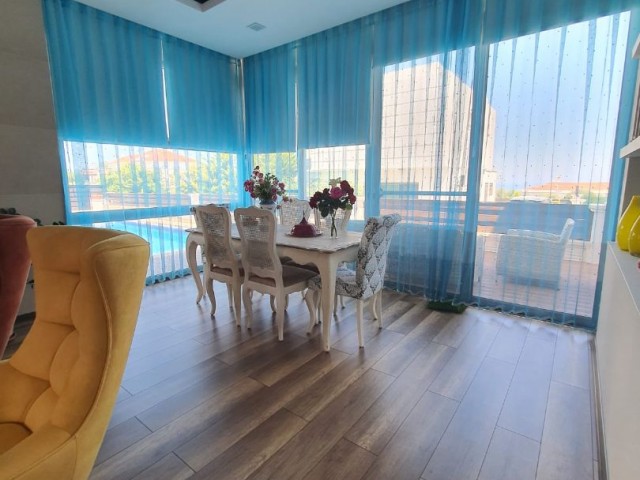 FURNISHED 4+1 VILLA FOR RENT IN CYPRUS GIRNE ALSANCAK WITH SEA VIEW, PRIVATE POOL, ON A SITE