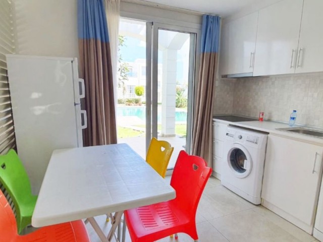 CYPRUS, KYRENIA, ALSANCAK, 1+1 DUPLEX FLAT FOR RENT IN BLUE MARE SITE, FURNISHED, WITH COMMON POOL, CLOSE TO THE SEA AND THE ROAD