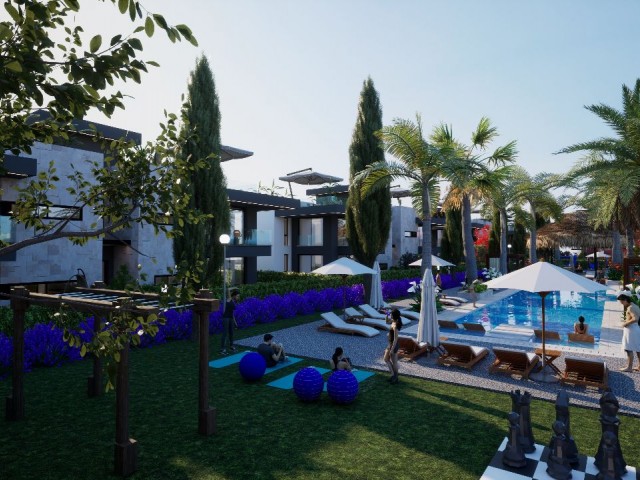 FLATS FOR SALE IN TRNC GIRNE ALSANCAK FROM THE PROJECT