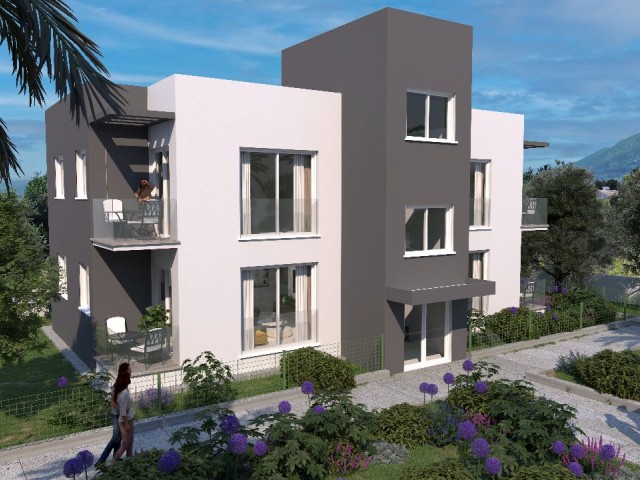 FLAT FOR SALE FROM THE PROJECT IN TRNC GIRNE LAPTA REGION