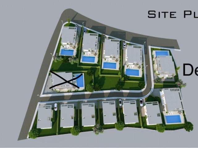 LUXURY VILLAS WITH TURKISH COBS AT THE PROJECT STAGE IN KYRENIA ÇATALKÖY. ** 