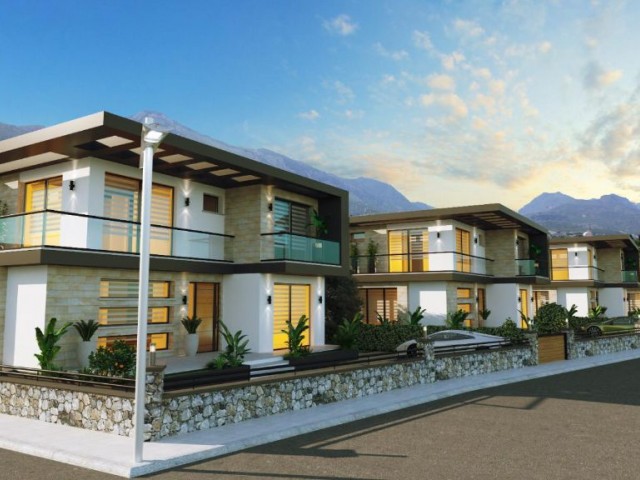 LUXURY VILLAS WITH TURKISH COBS AT THE PROJECT STAGE IN KYRENIA ÇATALKÖY. ** 