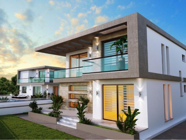 LUXURY VILLAS WITH TURKISH COBS AT THE PROJECT STAGE IN KYRENIA ÇATALKÖY. ** 