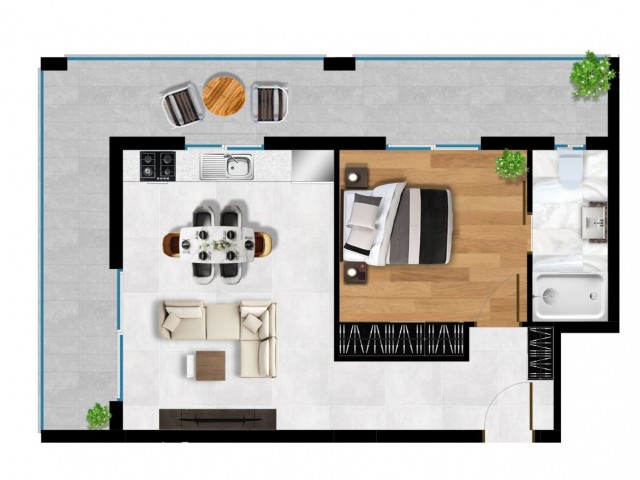 GÜLSEREN'DE DENİZ MANZARALI PENTHOUSE