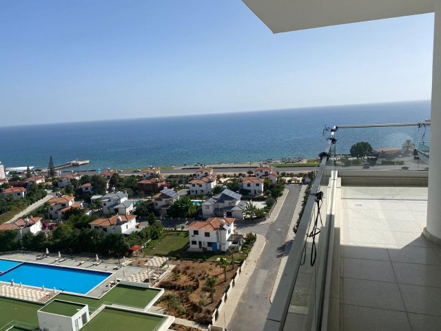 2+1 flat in ABELIA with 2 big balcony SEA VIEW and MOUNTAIN VIEW for sale