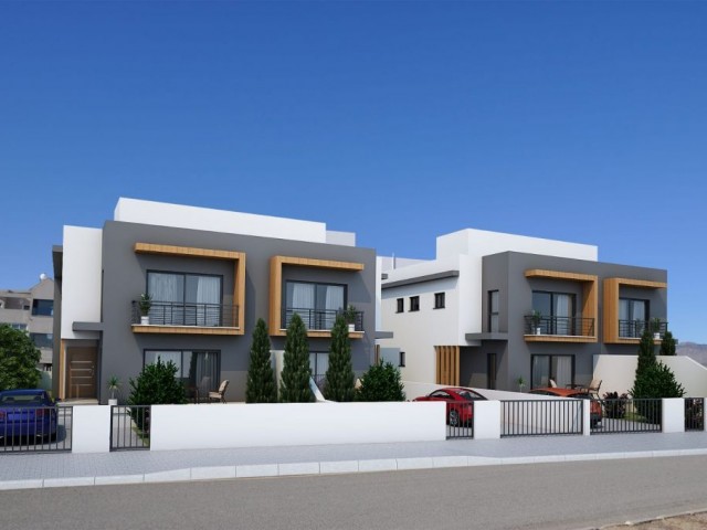 LOCASYON GORGEOUS!! UNIQUE ARCHITECTURAL 3+1 TWIN VILLAS FOR SALE IN YENIKENT WITH TURKISH COB.فلل للبيع اروع المناطق ينيكنت ، الارض تركي !! التصل الآن ... . ** 