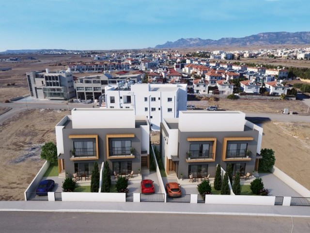 LOCASYON GORGEOUS!! UNIQUE ARCHITECTURAL 3+1 TWIN VILLAS FOR SALE IN YENIKENT WITH TURKISH COB.فلل للبيع اروع المناطق ينيكنت ، الارض تركي !! التصل الآن ... . ** 