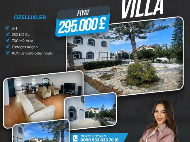 FULLY DETACHED VILLA WITHIN 700 m2 IN CATALKOY ‼️