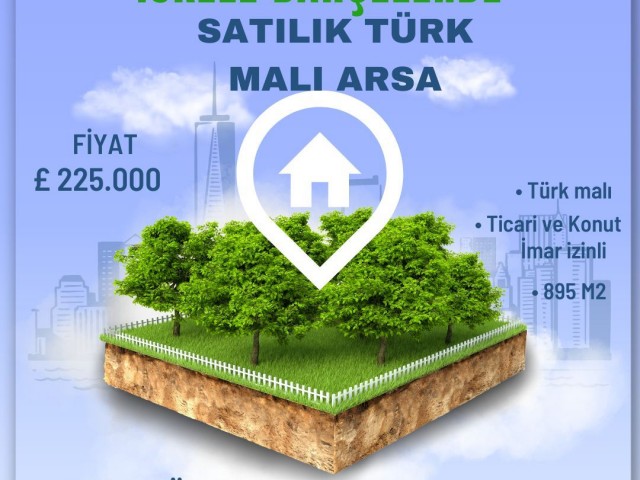 OPPORTUNITY FOR RESIDENTIAL AND COMMERCIAL INVESTMENT IN İSKELE BAHÇELER REGION DON'T MISS LAND, CONTACT NOW