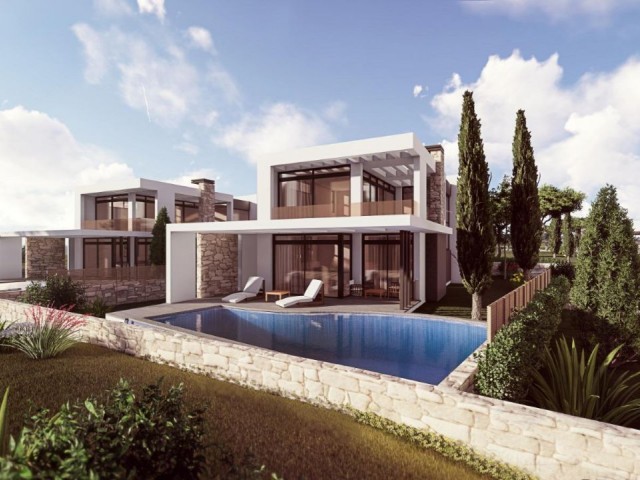 3 + 1 Villas for Sale in Kyrenia Çatalköy / 20-Year Maturity ** 