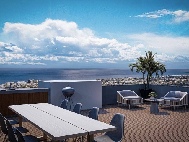 Girne Alsancak Satılık 2+1 Penthouse Daire / Çatı Teraslı