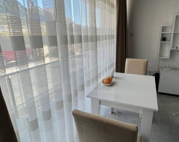 Lapta'da Dağ Manzaralı Kısa Dönem Kiralık 1+1 Daire