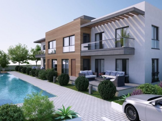 Girne/Alsancak satılık 2+1 ve 3+1 havuzlu sitede daireler